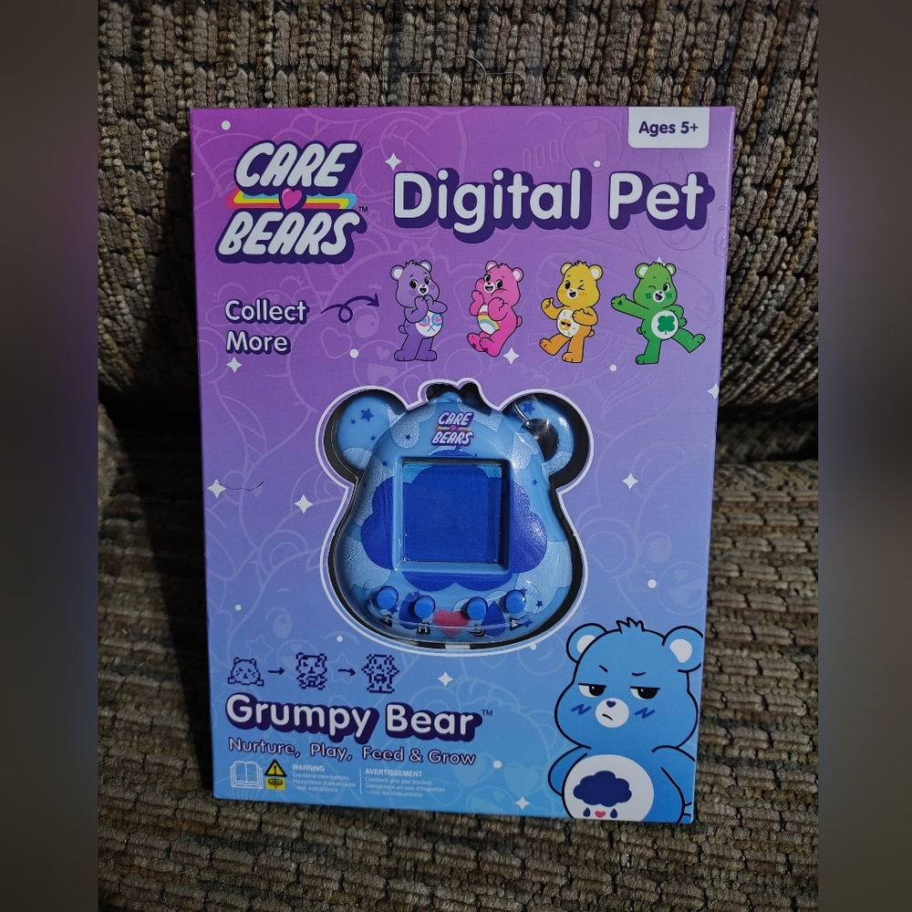 Care Bears Digital Pet Grumpy Bear Interactive Toy Nurture Feed Play Grow